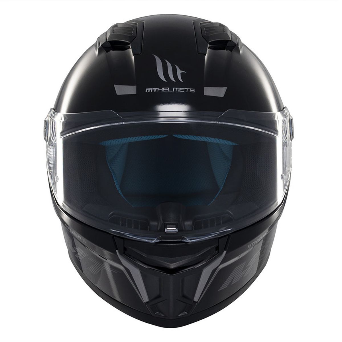 MT HELMETS - CASCO MT STINGER 2 SOLID NEGRO BRILLO S