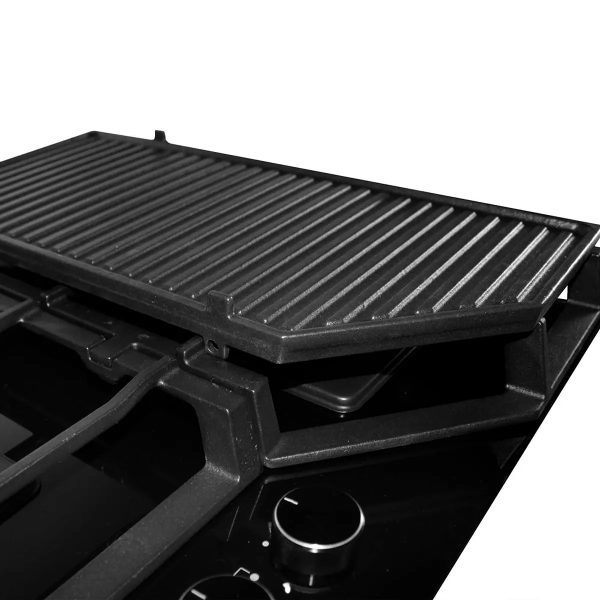 SOLE - Encimera Sole 5 Quemadores SOLCO060+Parrilla Max Grill Hierro Fundido.