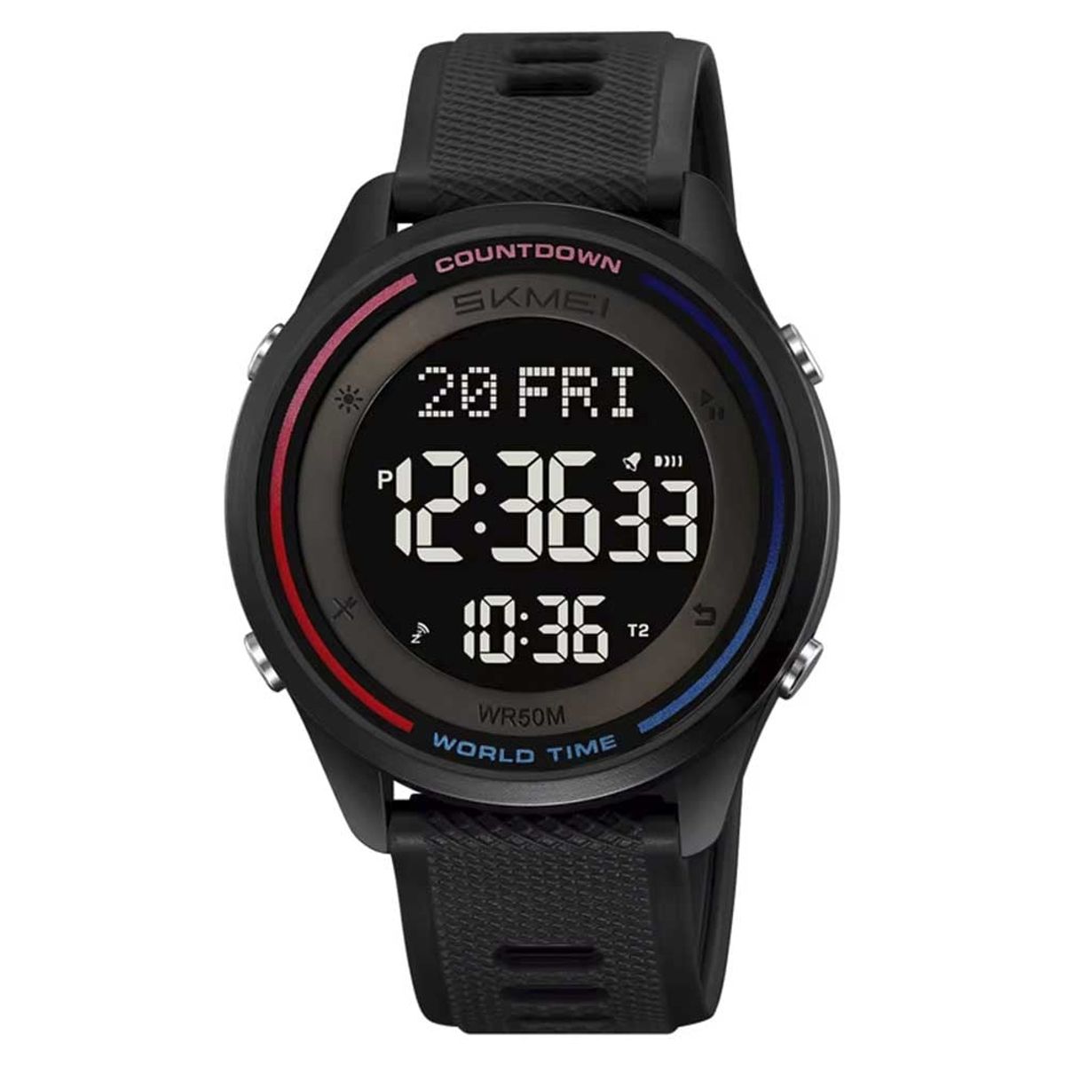 SKMEI - Reloj Skmei 2348 Hombre Digital Dual Deportivo Multifunción - Negro