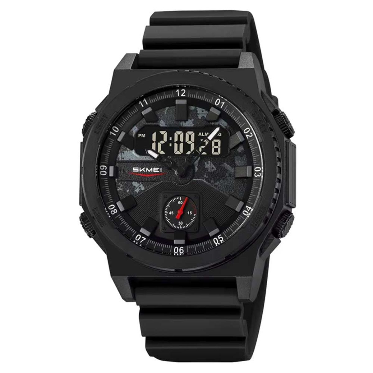 SKMEI - Reloj Skmei 2355 Hombre Dual Militar 3 Tiempos Cronómetro - Negro