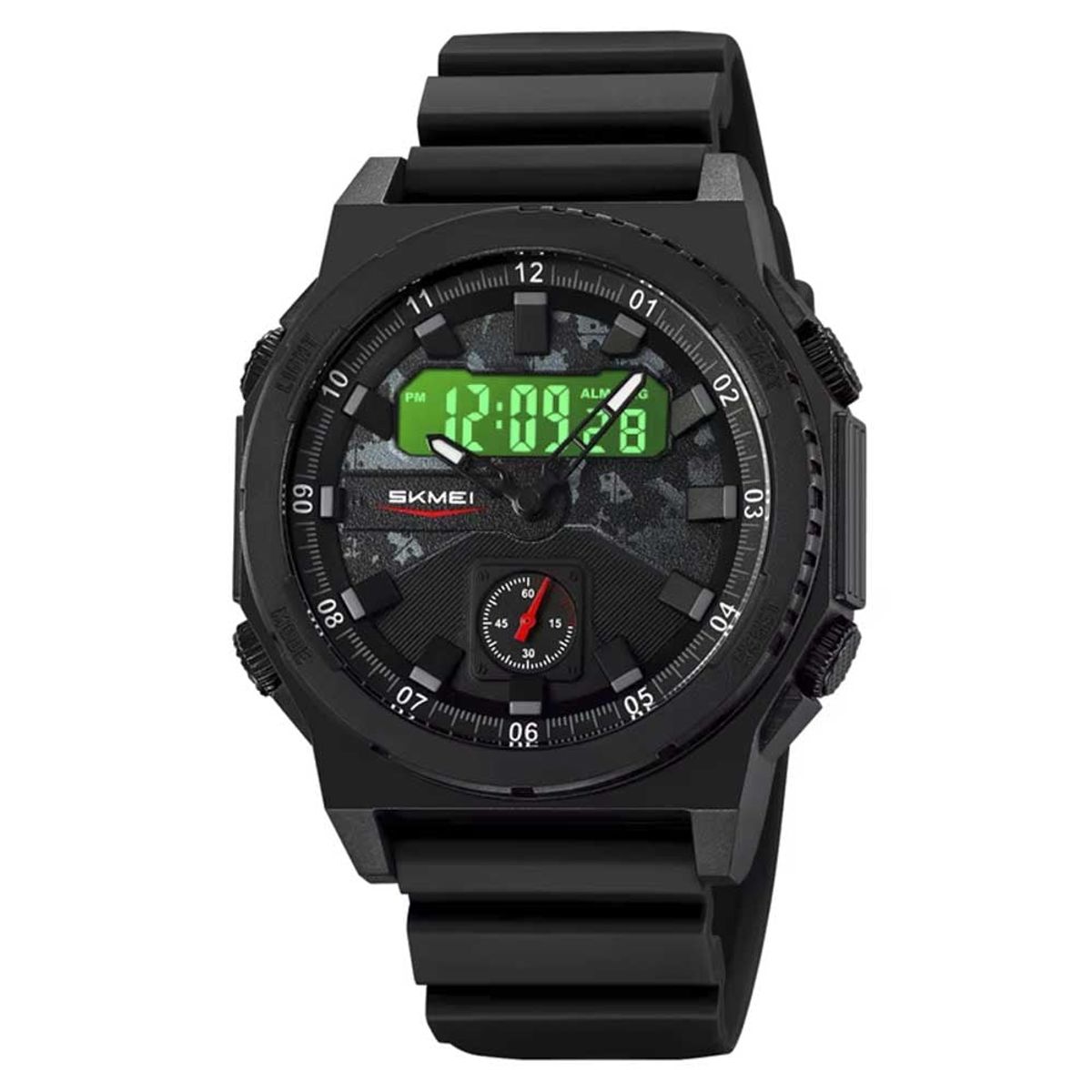 SKMEI - Reloj Skmei 2355 Hombre Dual Militar 3 Tiempos Cronómetro - Negro