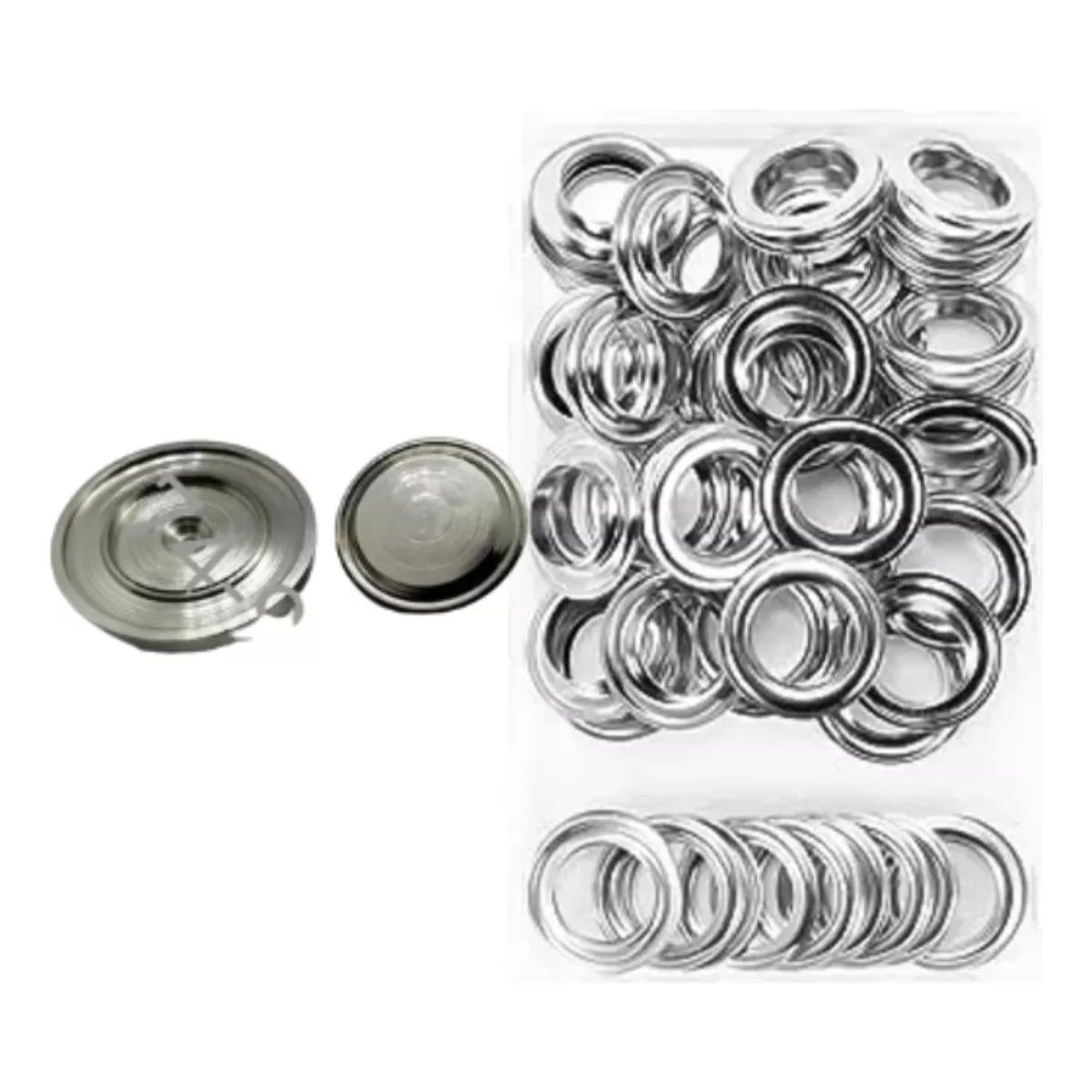 GENERICO - 100 Ojales Ojalillo para Cortina Nro 600 Mas Troquel