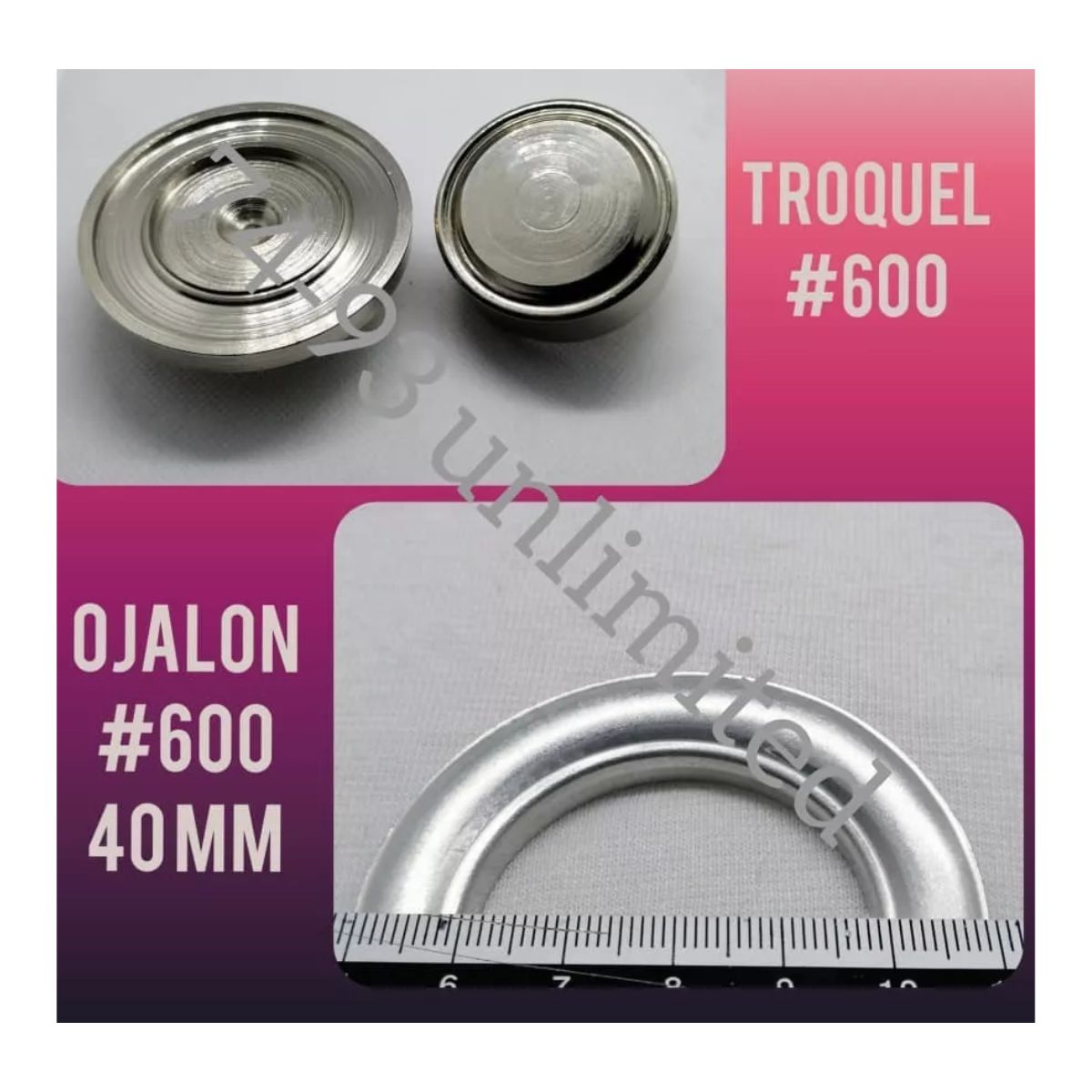 GENERICO - 100 Ojales Ojalillo para Cortina Nro 600 Mas Troquel
