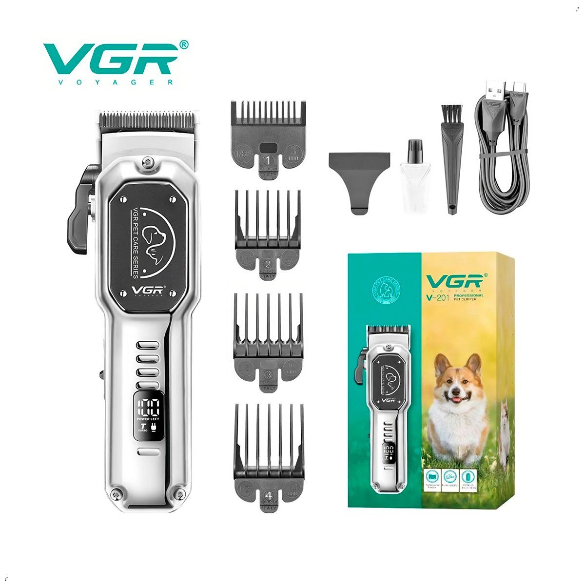 GENERICO - Maquina Corte Pelo Mascota Vgr V201 Professional Pet Clipper