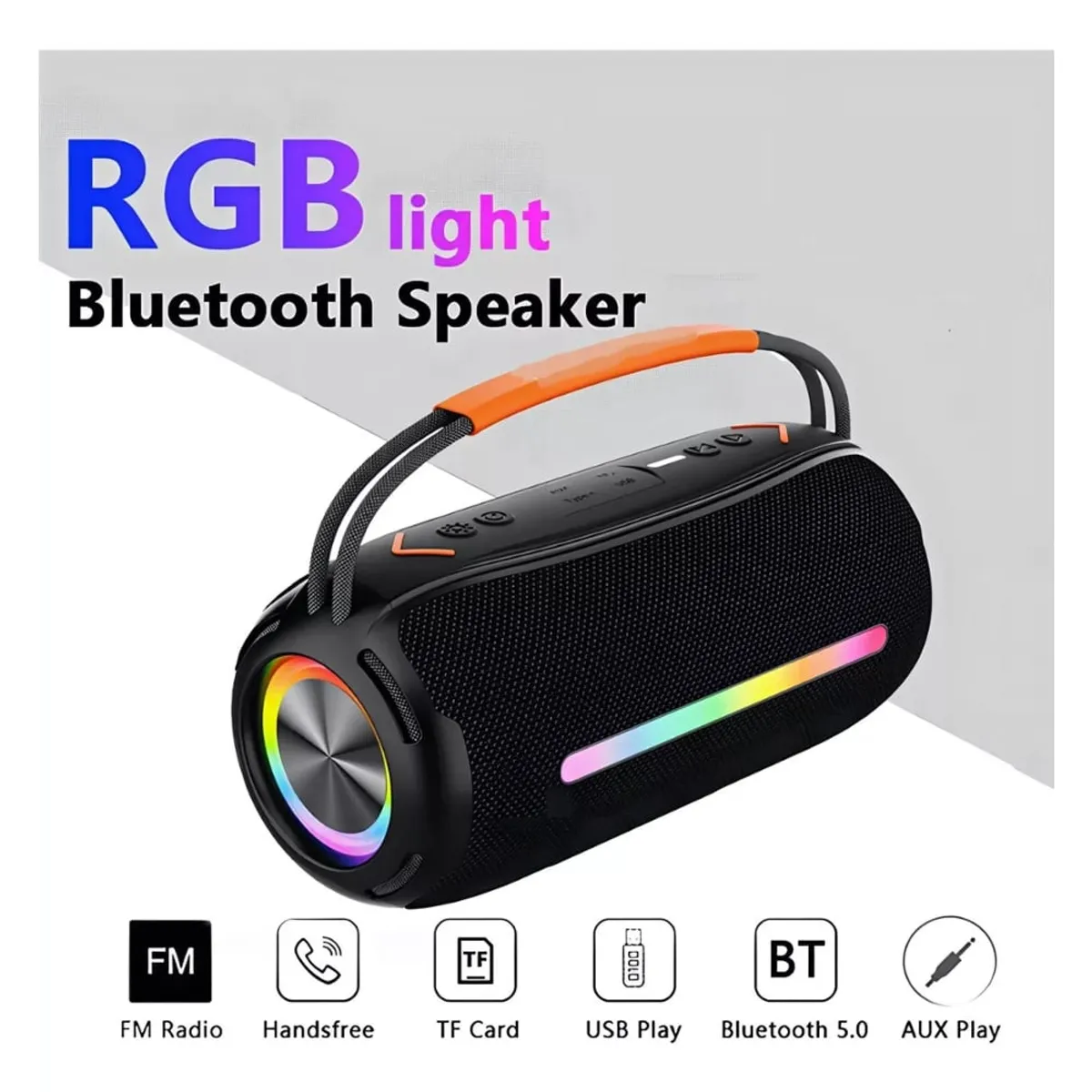GENERICO - Parlante portatil Bluetooth y Radio Color Negro