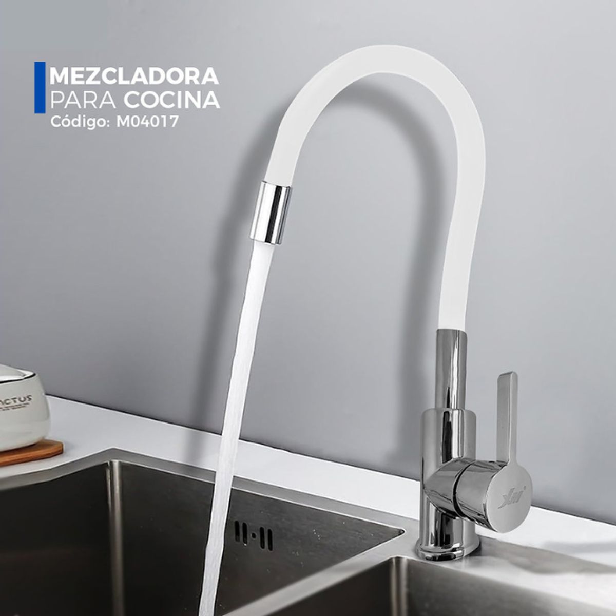 XM - MEZCLADORA PARA COCINA MUEBLE BLANCO  M04017