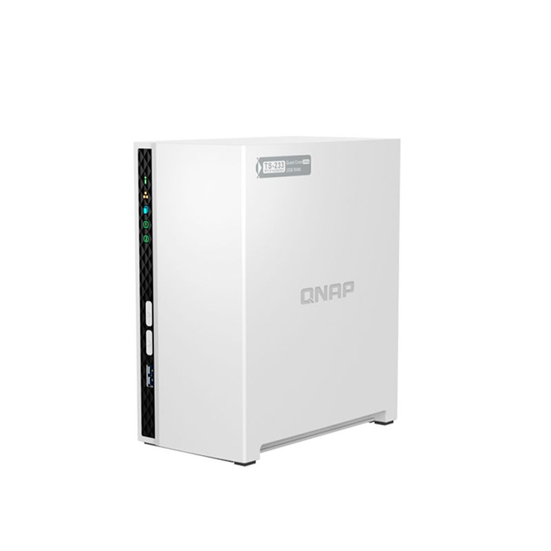 QNAP - SERVIDOR NAS QNAP DE 2 BAHIAS TIPO TORRE 2GB BLANCO PN TS-233