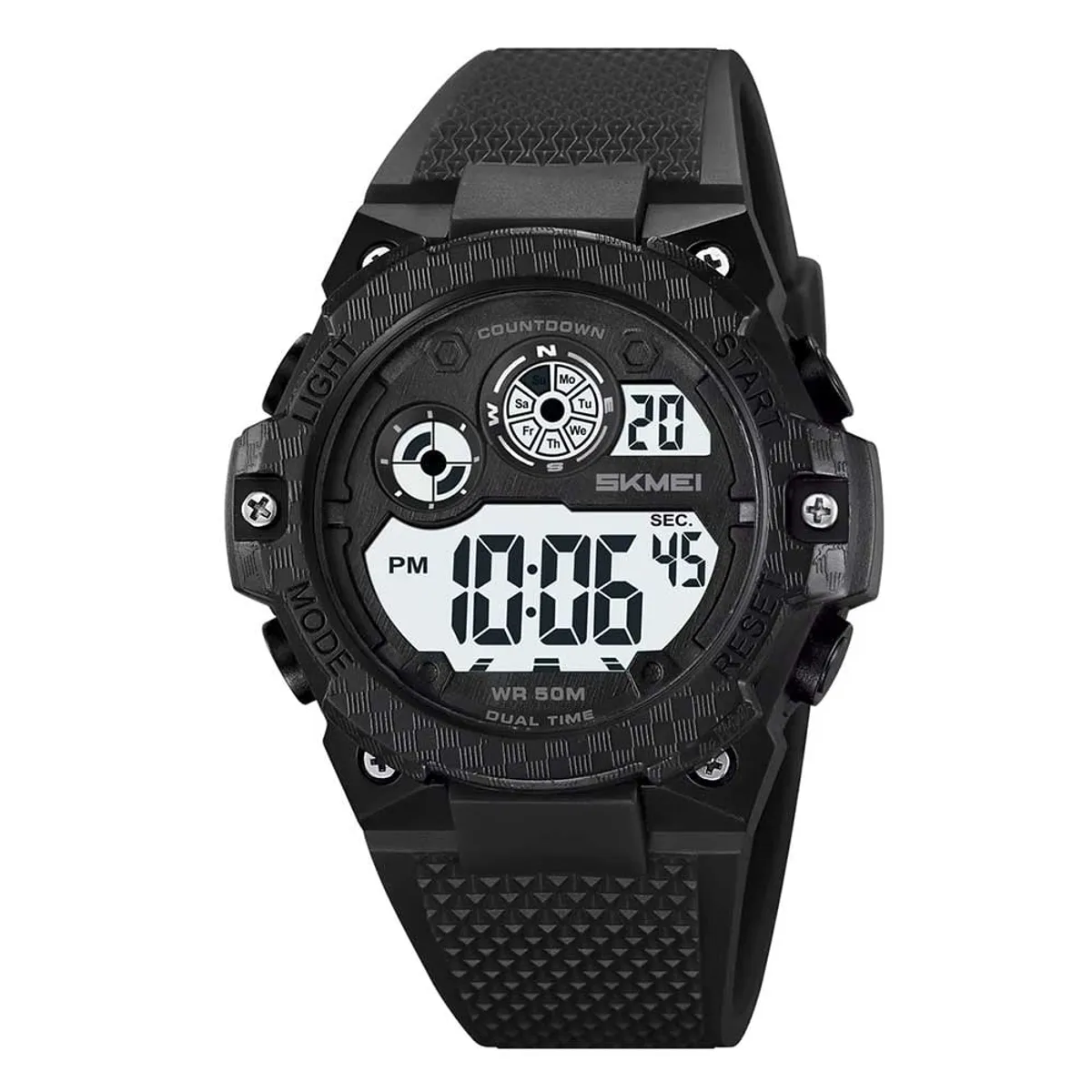 SKMEI - Reloj Skmei 2337 Hombre Digital Deportivo Multifunción Dual - Negro