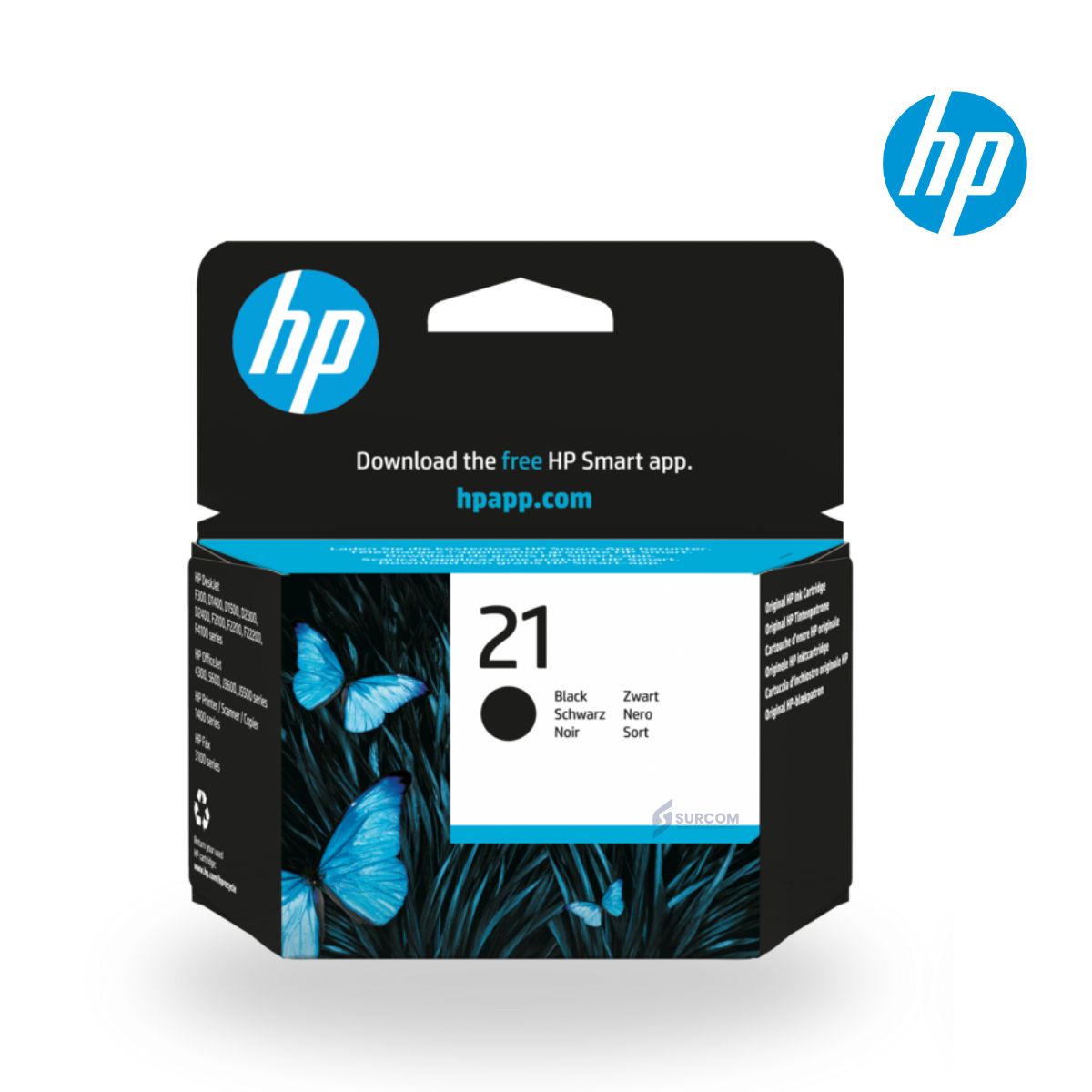 HP - Cartucho de Tinta HP 21 Negro Original C9351AL