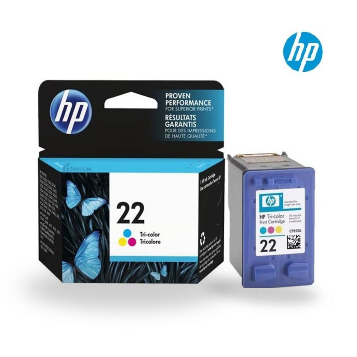 HP - Cartucho de Tinta HP 22 Tricolor Original C9352AL