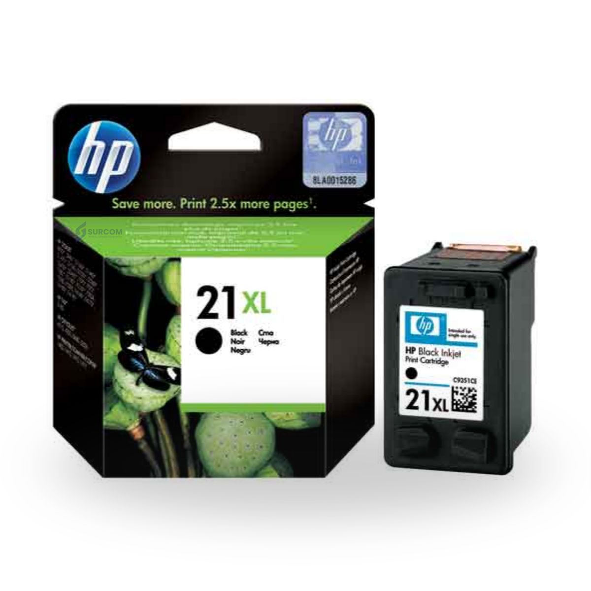 HP - Cartucho de Tinta HP 21XL Negro Original