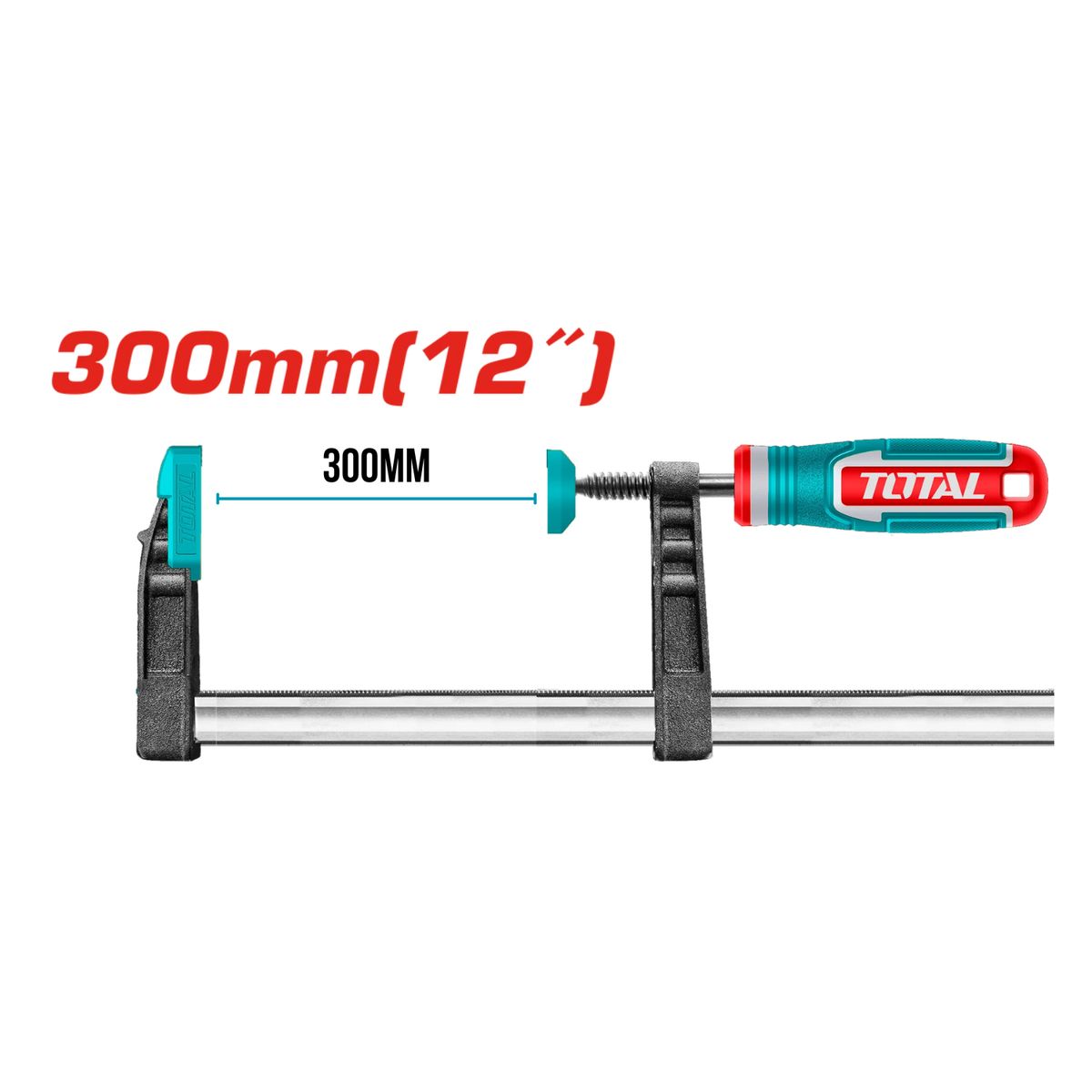 TOTAL TOOLS - PRENSA SARGENTO TIPO F 80×300MM TOTAL