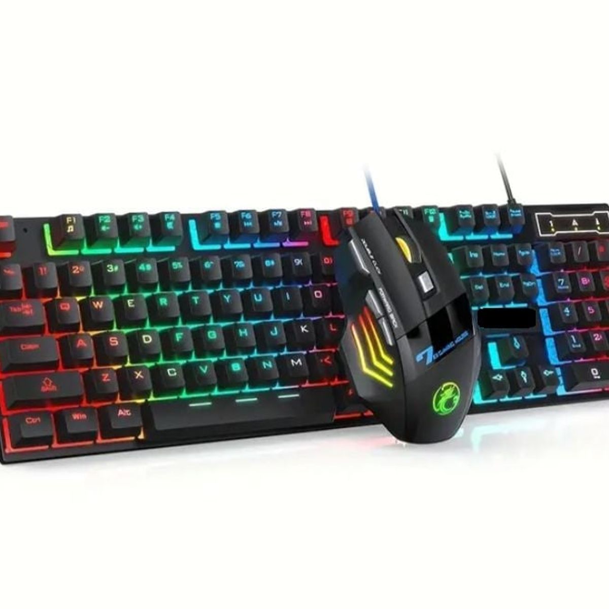 MORITA BAG STORE - TECLADO Y MOUSE GAMING RETROILUMINADO LUCES RGB NEGRO