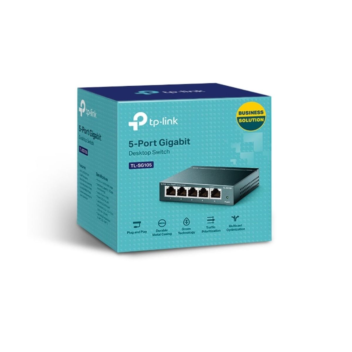 TP LINK - SWITCH  TP LINK TL-SG105 de  5 PUERTOS  GIGABIT