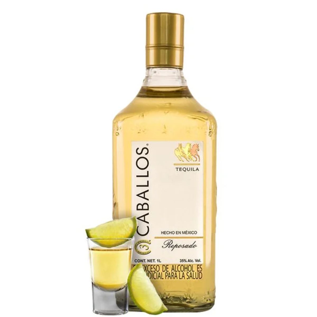 GENERICO - Tequila 3 Caballos Reposado 750ml