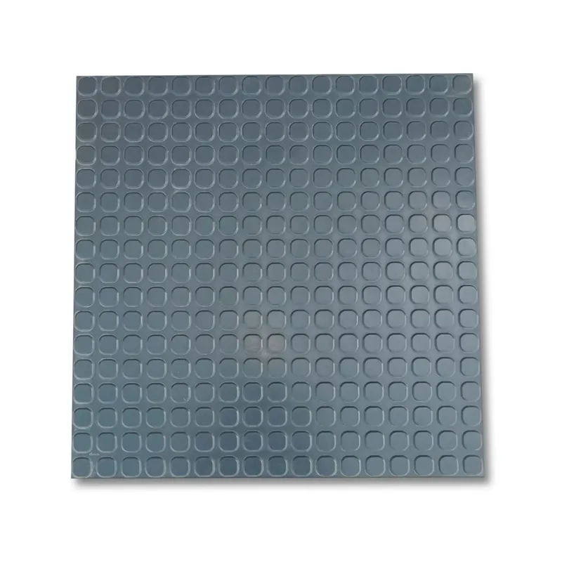 QRUBBER - Piso antideslizante caucho indelval color Charcoal 3.2 mm x 50cm x 50cm  QRubber