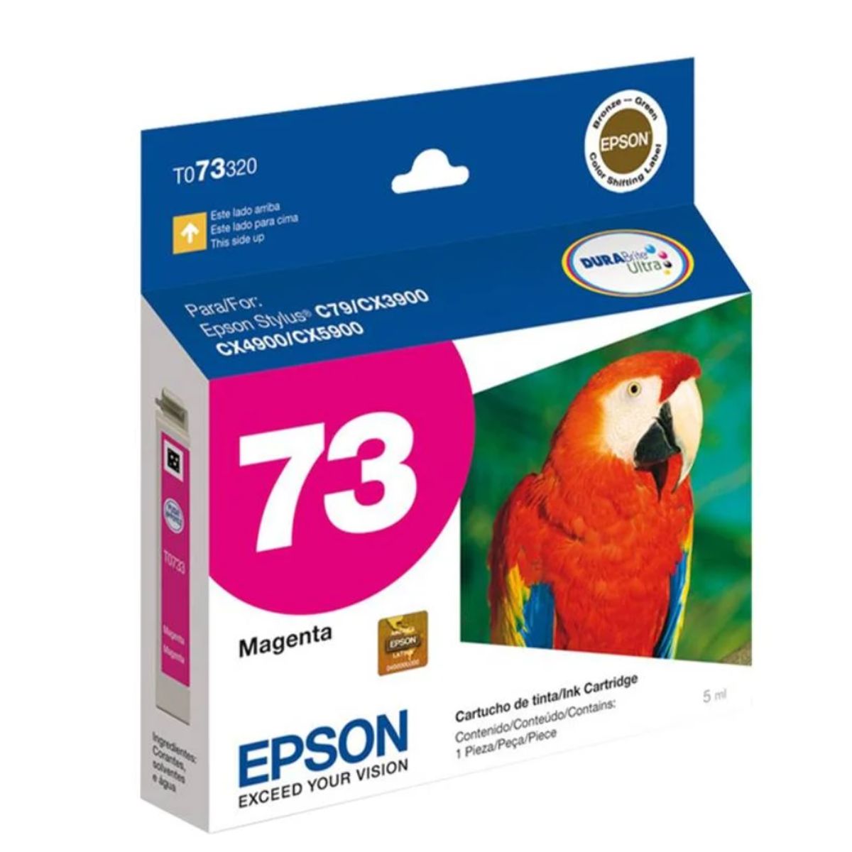 EPSON - TINTA EPSON 73N MAGENTA ORIGINAL