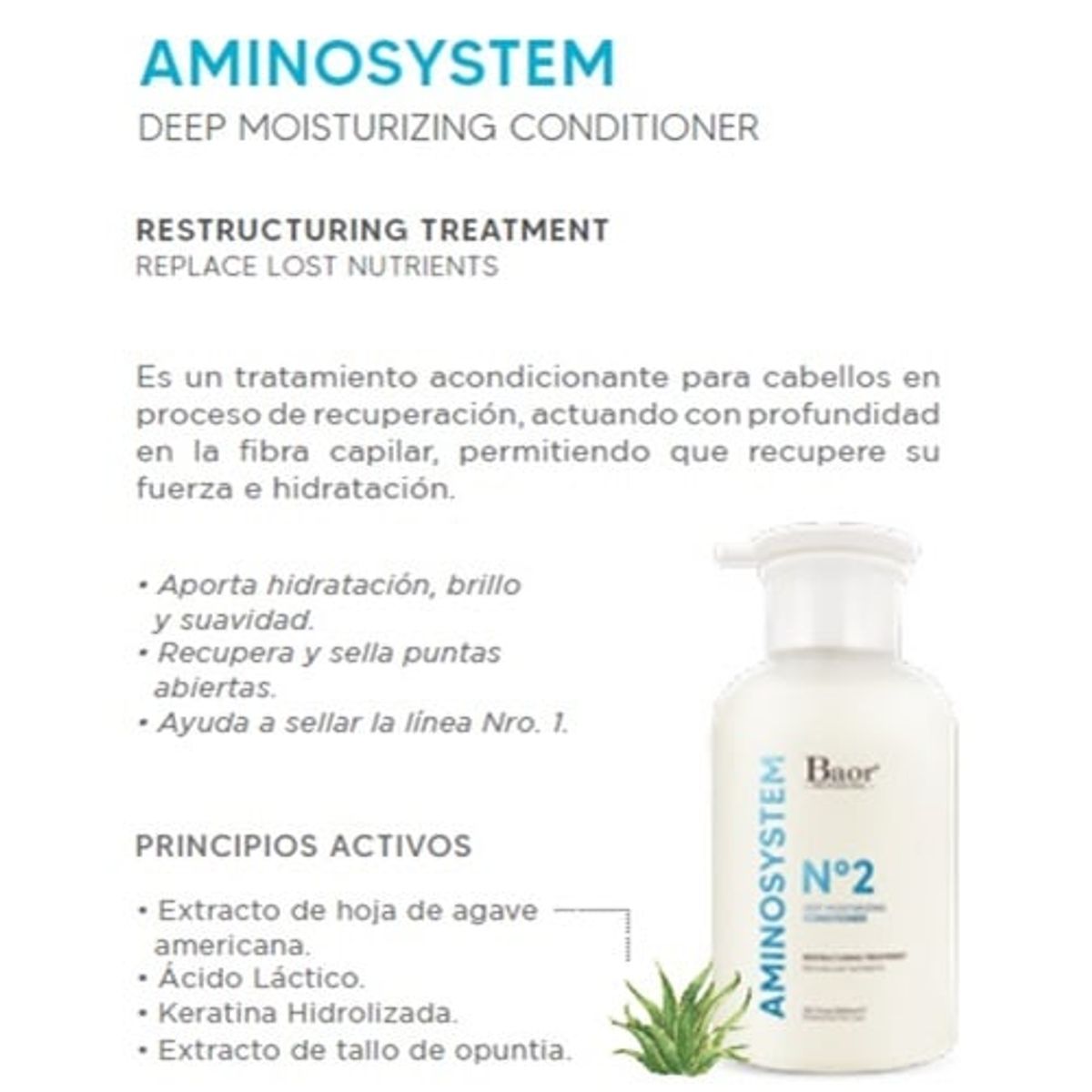 BAOR PROFESSIONAL - Acondicionador Nutritivo Baor Aminosystem 300ml