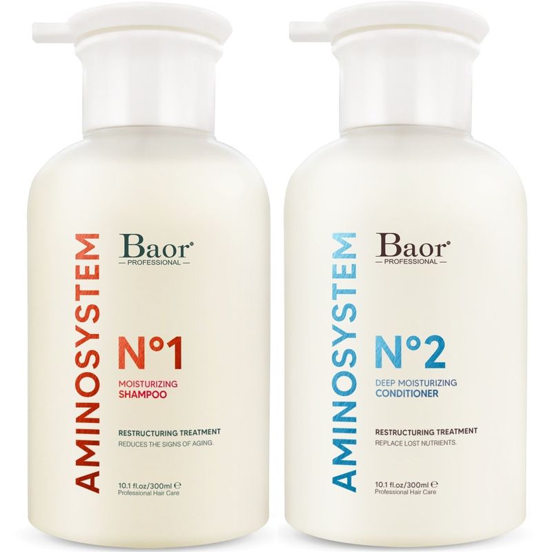 BAOR PROFESSIONAL - Shampoo Nutritivo 300ml + Acondicionador Baor Aminosystem 300ml