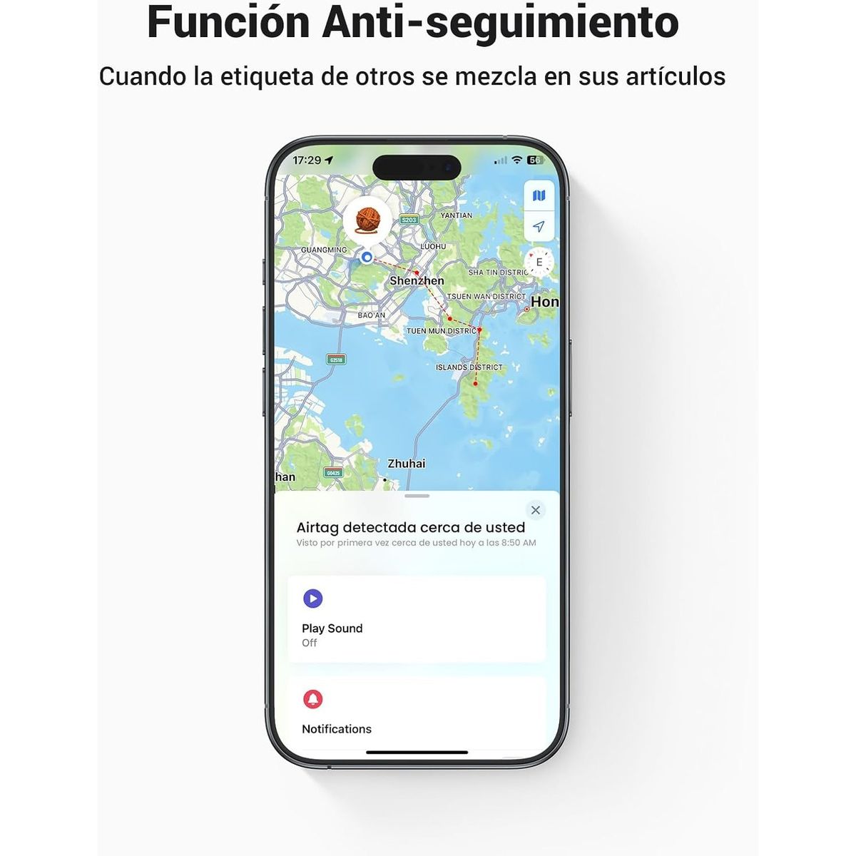 UGREEN - Ugreen Rastreador SmartTag Bluetooth Resistente al Agua CM520 - 60387