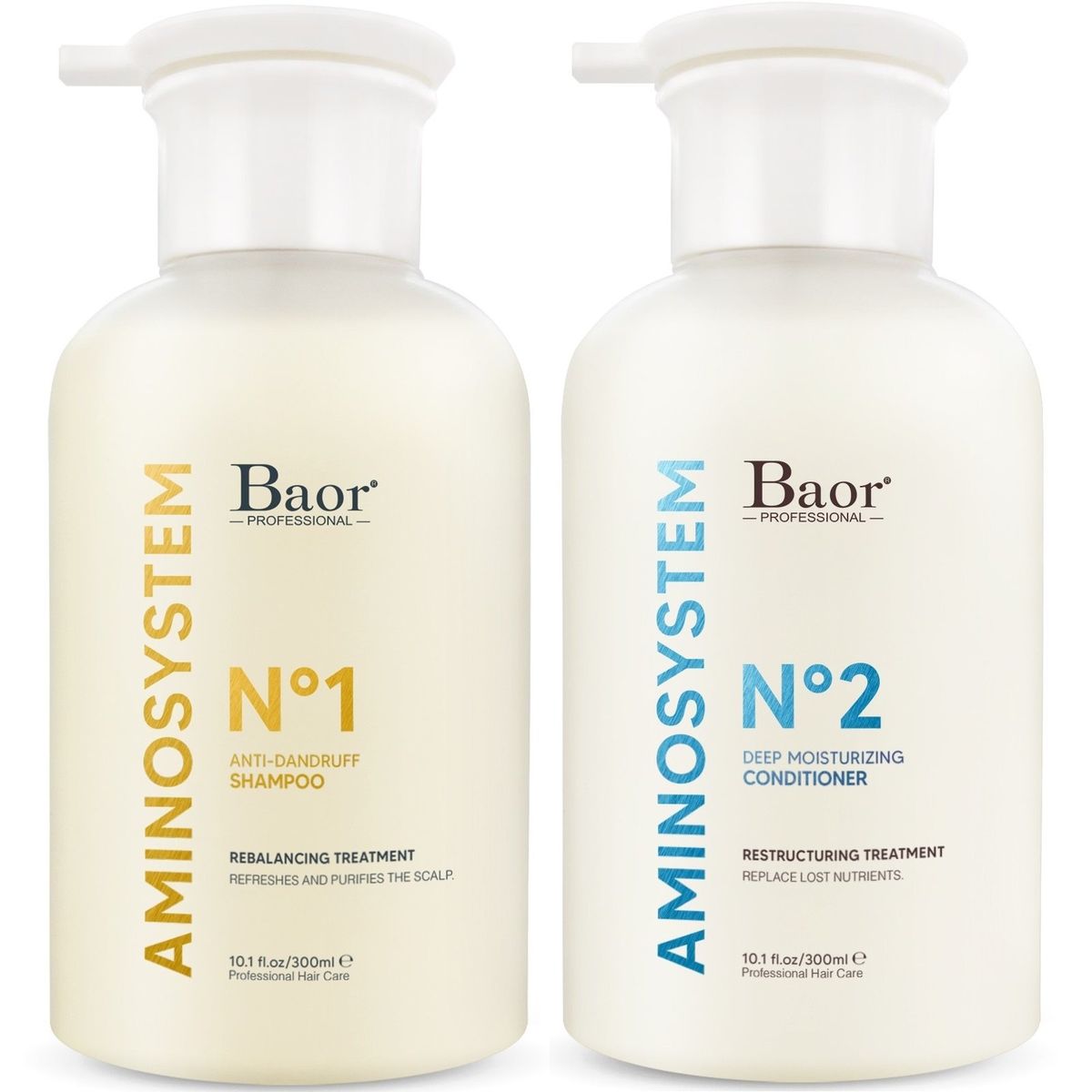 BAOR PROFESSIONAL - Shampoo Anticaspa 300ml + Acondicionador Baor Aminosystem