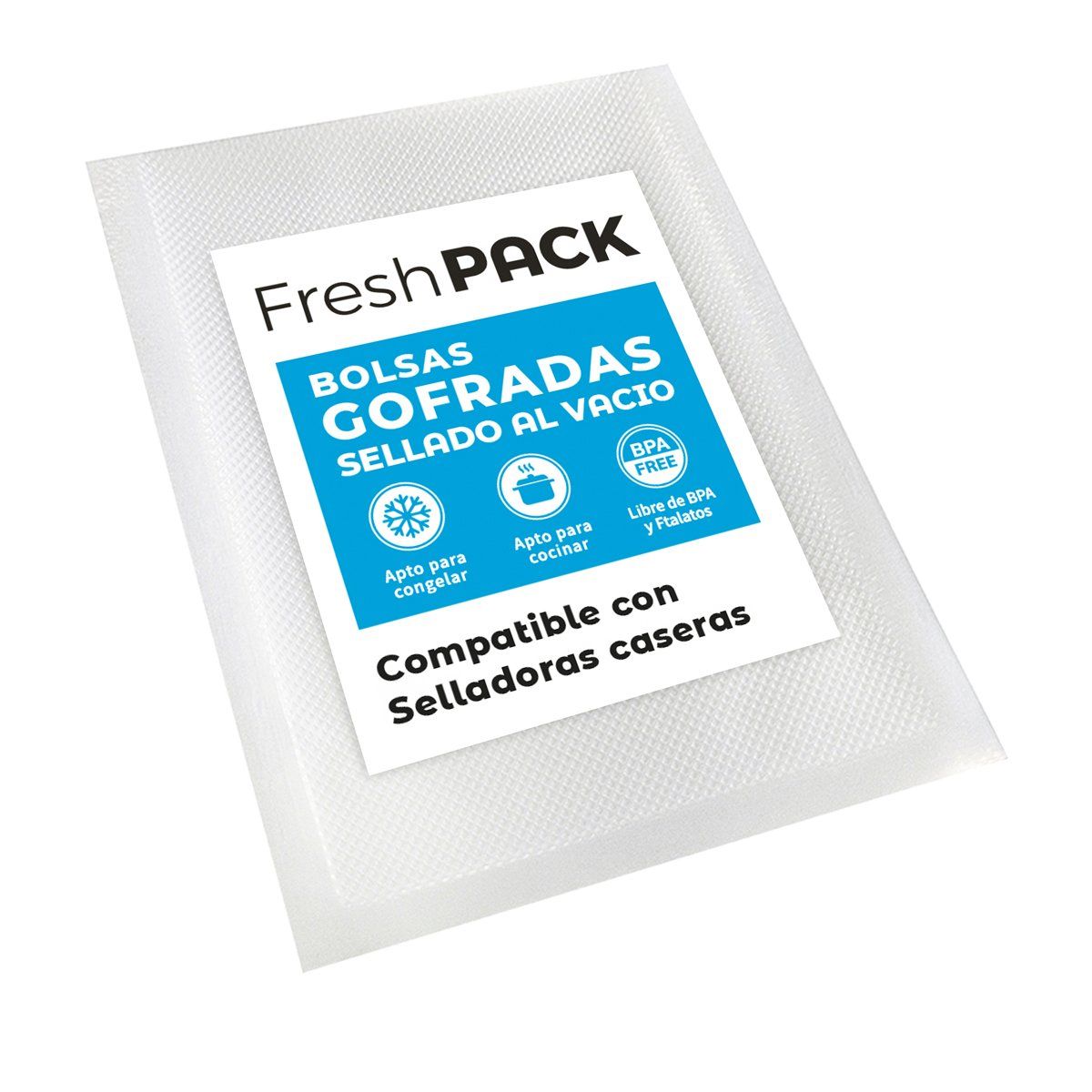 GENERICO - Bolsas Gofradas Sellado al Vacío 20X35 Cm 100 Und