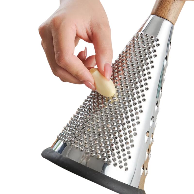 HYGGE - Rallador Cónico Acero Inoxidable con Mango de Madera
