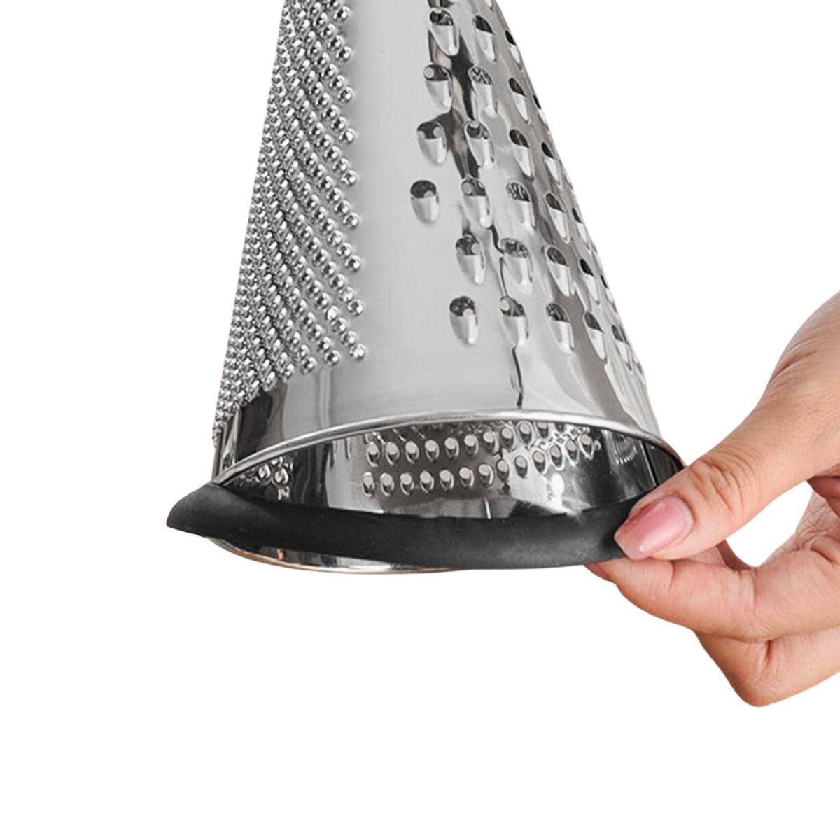 HYGGE - Rallador Cónico Acero Inoxidable con Mango de Madera