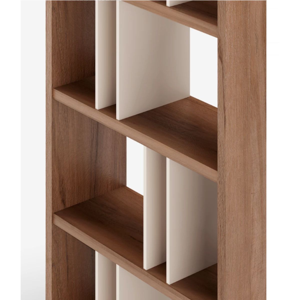 GENERICO - Estante Repisero Vladi - Marrón y Blanco