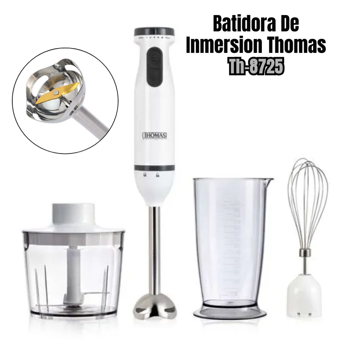 Thomas - Batidora de Inmersión Thomas TH-8725