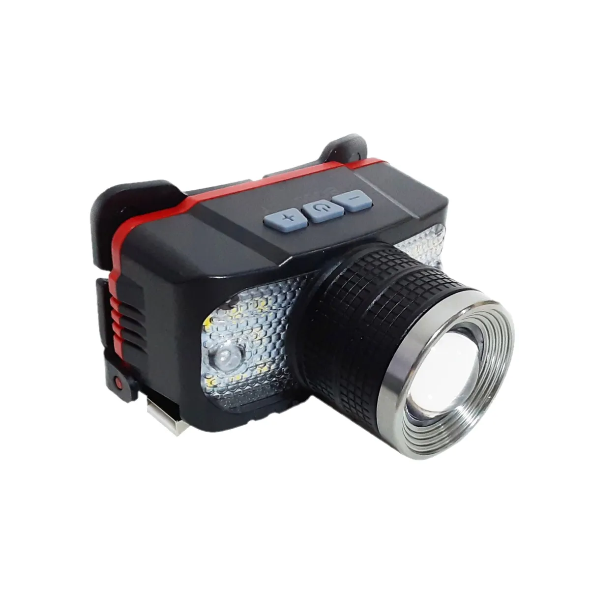 GENERICO - Linterna De Cabeza Con Vincha Regulable Giratorio 1pza