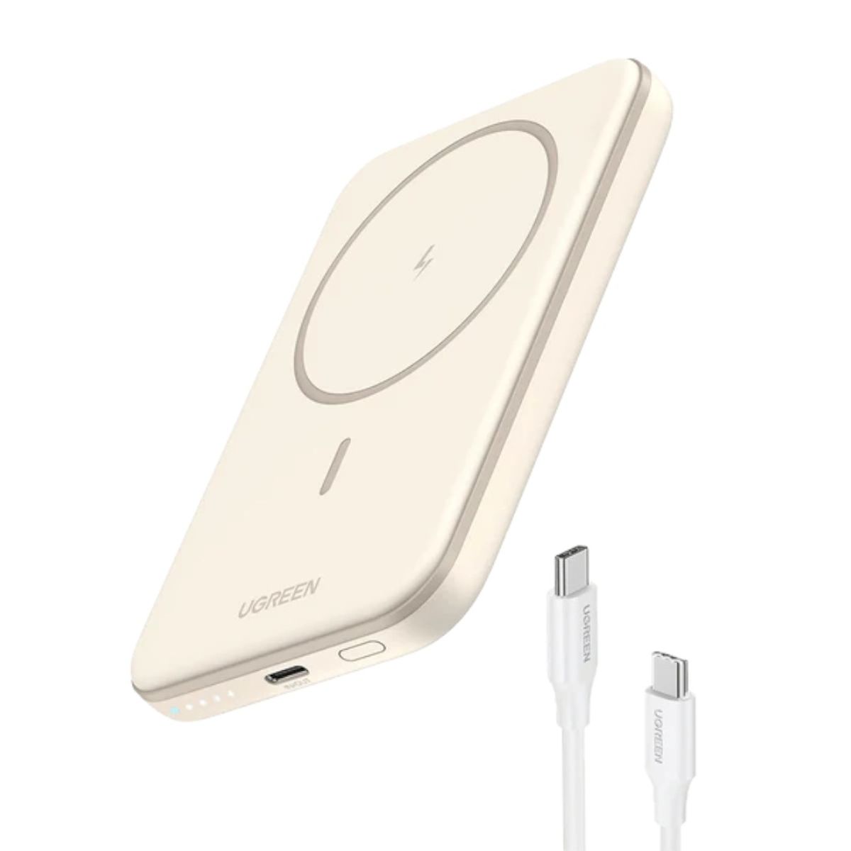 UGREEN - Ugreen Power Bank Magnético Beige de 5000mAh PB560 - 25207