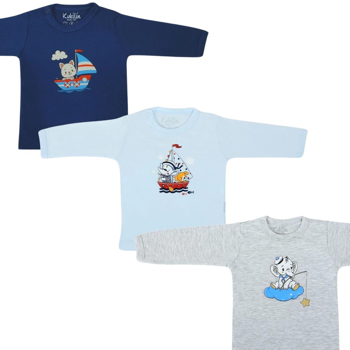 GENERICO - Pack 3 Polos mangas largas H4N10