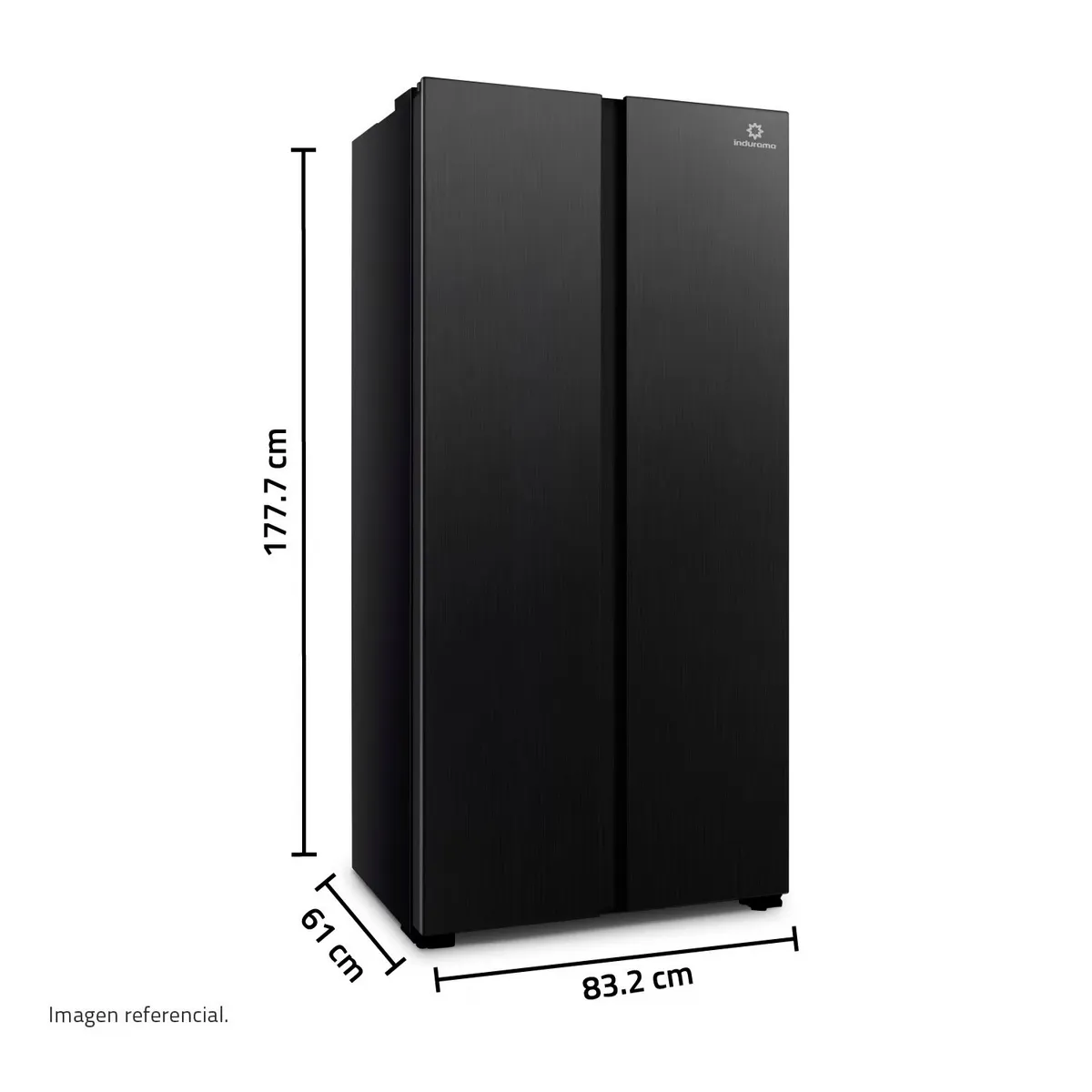 INDURAMA - REFRIGERADORA INDURAMA 428LT SIDE BY SIDE RI-769N