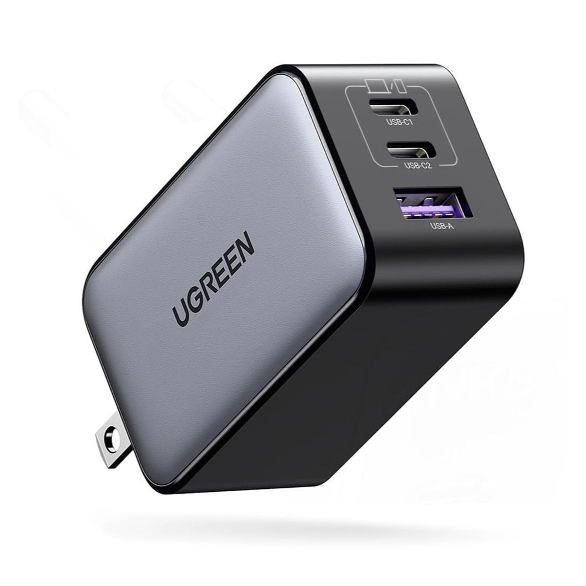 UGREEN - Ugreen Cargador Nexode USB-C 65W 3 Puertos GaN CD244 - 10334