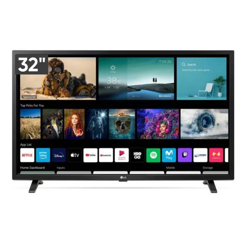 LG - Televisor LG 32 LED Smart TV HD con ThinQ AI 32LQ600BPSA