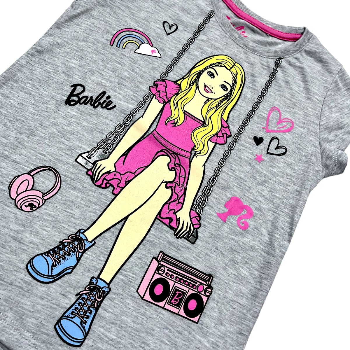 BARBIE - POLO BAS MC NIÑA BARBIE HUESO JASPE