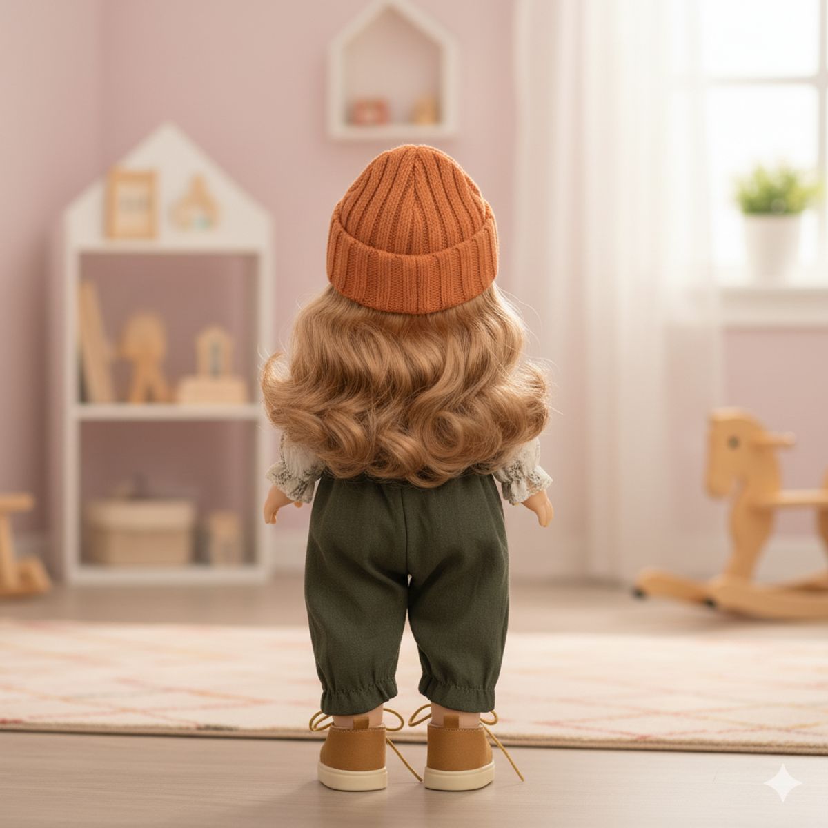 GENERICO - Muñeca de colección con gorro y overol