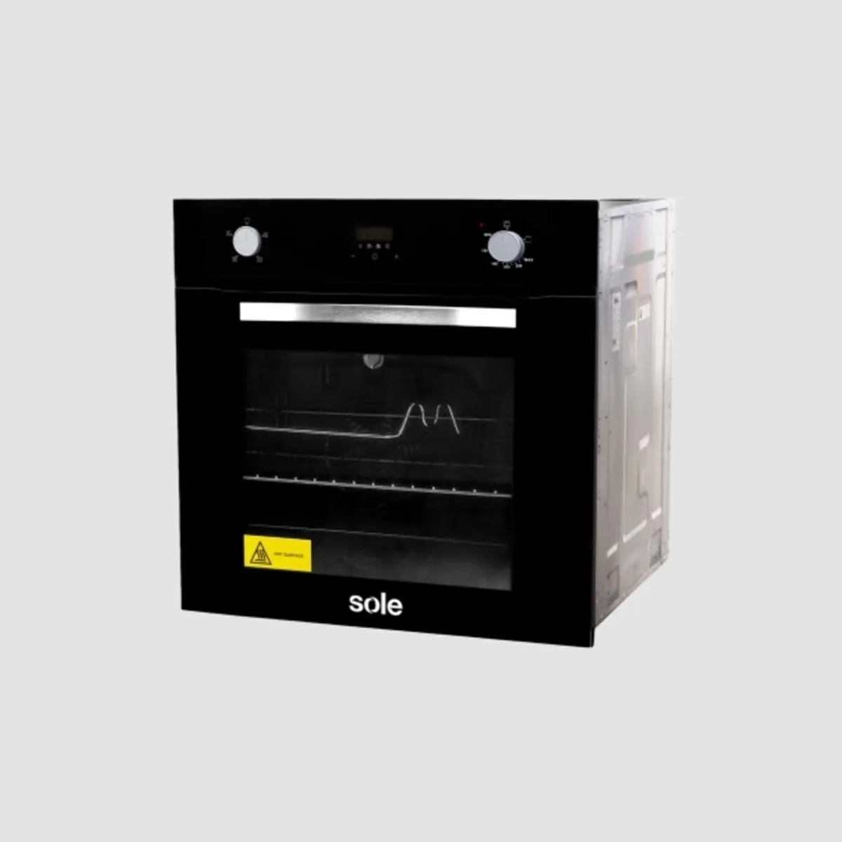 SOLE - SOLHO021V2 - Horno Empotrable A Gas GLP Convector Rosticero 60cm 70L Sole