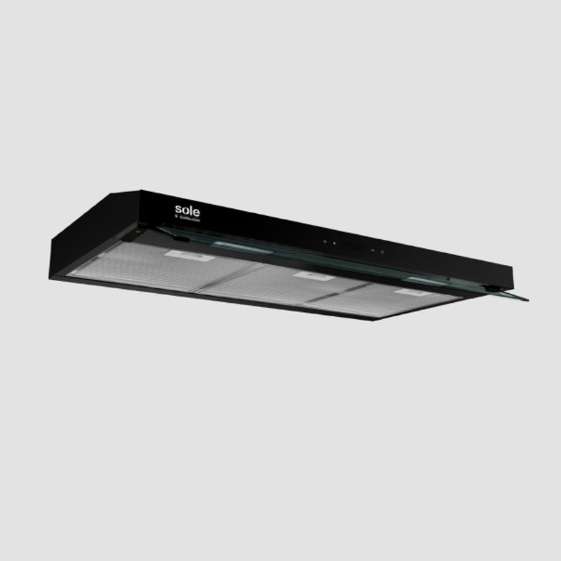SOLE - Campana Extractora Slim Black S-Collection 90cm  TURE19CO