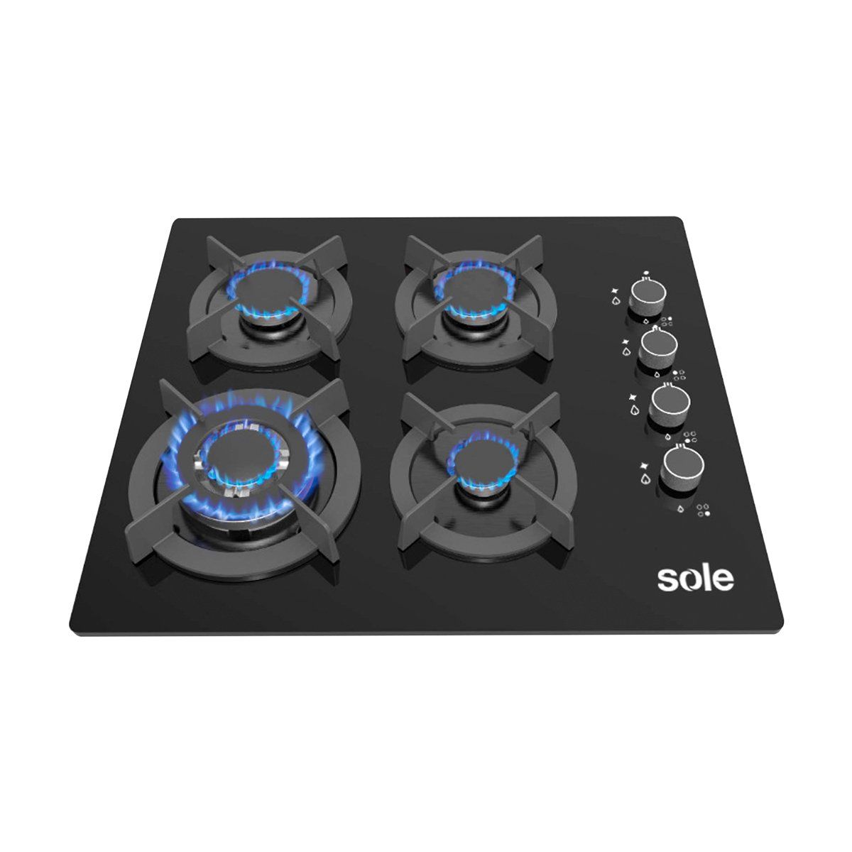 SOLE - Cocina Empotrable Sole 4 Hornillas 60 cm SOLCO068