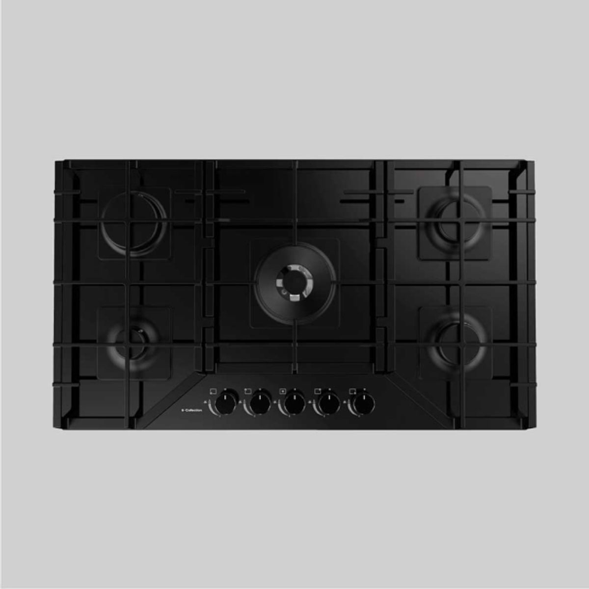 SOLE - Encimera Vidrio Templado S-Collection A Gas 86cm + Parrilla Max Grill