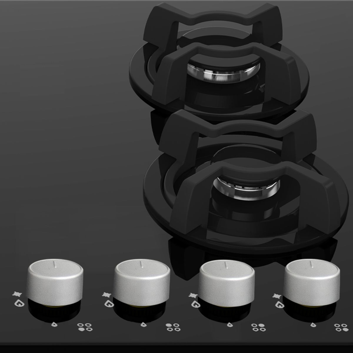 SOLE - Cocina Empotrable Sole 4 Hornillas 60 cm SOLCO034