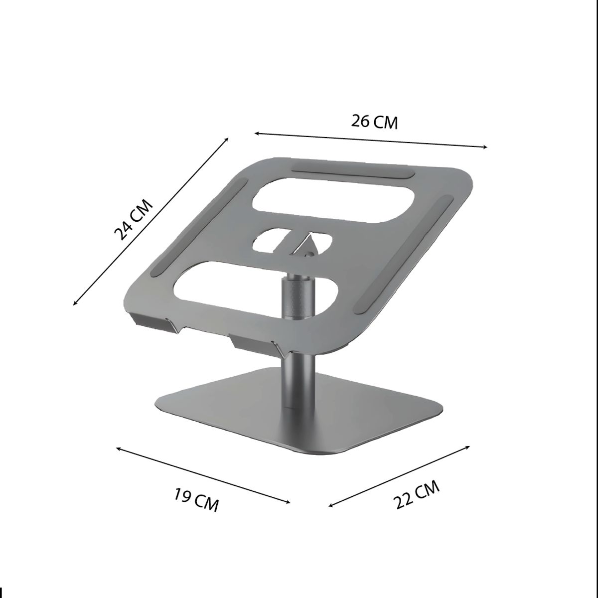 S&T - Soporte para Laptop Ajustable Compatibilidad Universal15´6” HF131-2 Gris