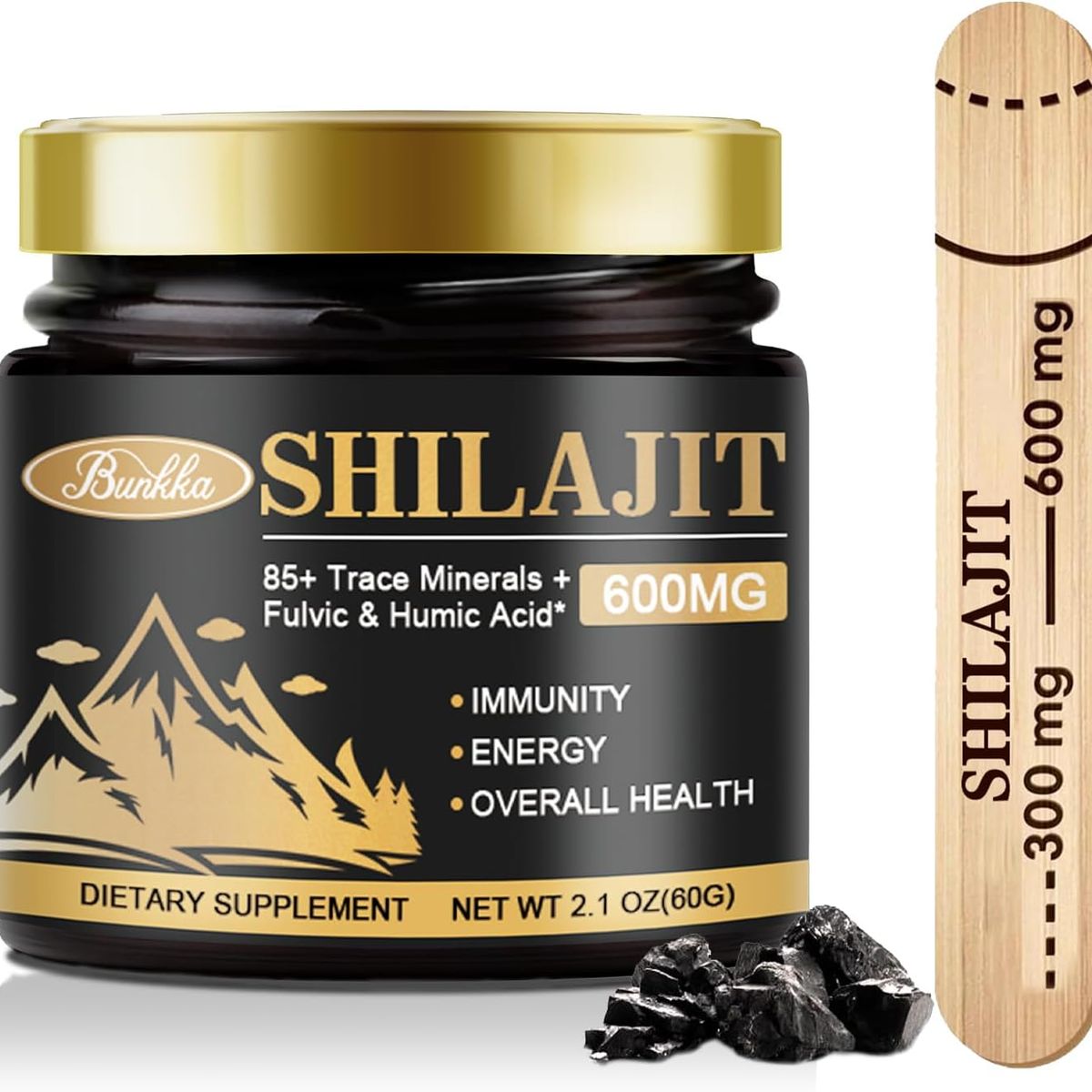 GENERICO - Bunkka Shilajit 600mg Resina Del Himalaya 60gr