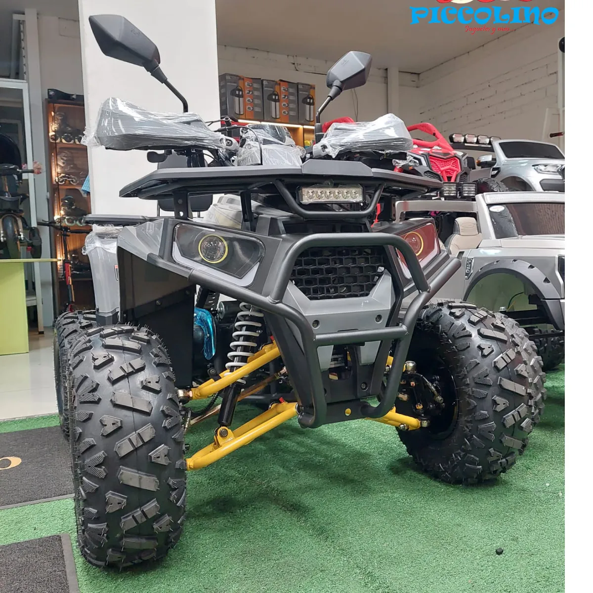 GENERICO - Cuatrimoto 125cc a Gasolina Pantalla Digital Aro D´Magnesio