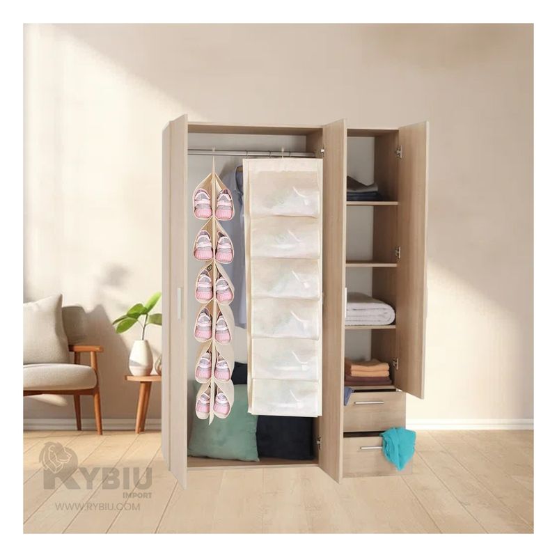 RYBIU IMPORT - Organizador de Aparador Color Crema Y+Envoltorio de Regalo