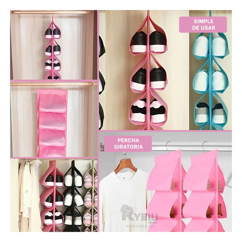 RYBIU IMPORT - Estante para Chimpunes en Color Rosado Y+Ligas de Regalo