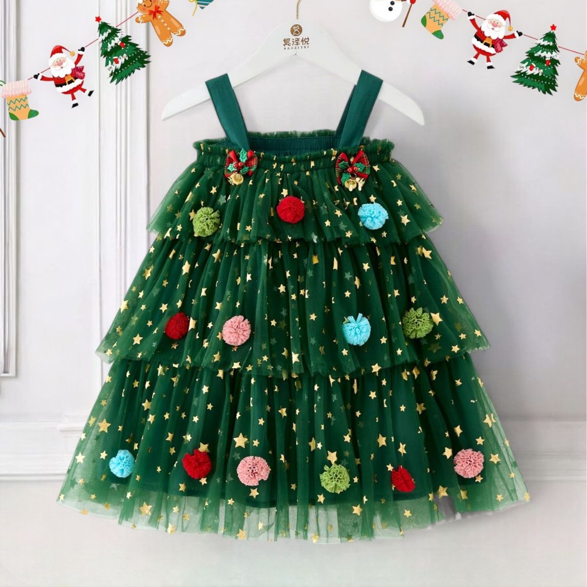 GENERICO - VESTIDO NAVIDEÑO PARA NIÑA