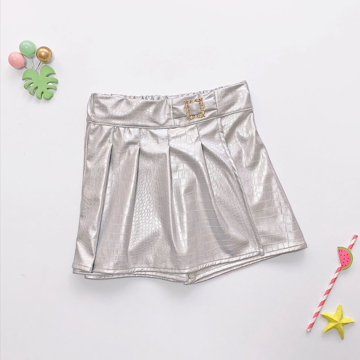 KIDS MASHMELO - Falda Short con Tableros en Tapa para Niña - Kids Mashmelo